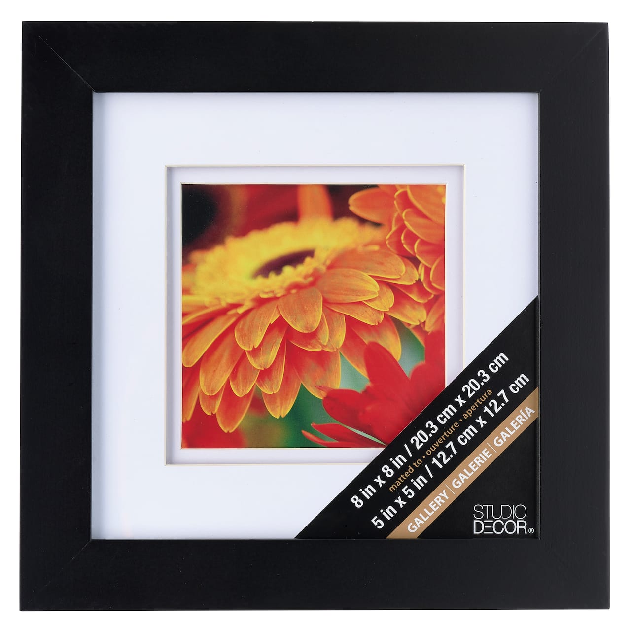 Black Gallery Frame with Double Mat by Studio D&#xE9;cor&#xAE;